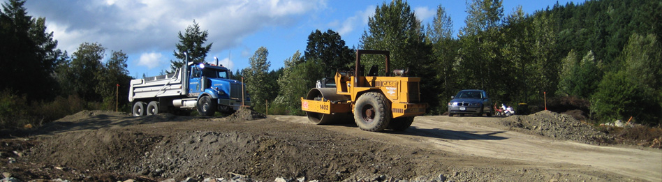 Site Preparation, Gulf Islands, BC, Canada